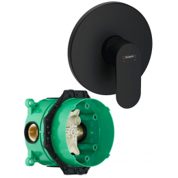 Смеситель для душа со скрытой частью Hansgrohe Rebris 72667670S черный матовый