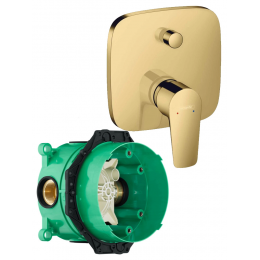 Смеситель для ванны с душем со скрытой частью Hansgrohe Talis E 71745990S золото Смеситель для ванны с душем со скрытой частью Hansgrohe Talis E 71745990S золото