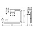 Полотенцедержатель Hansgrohe AddStoris 41754990 золото