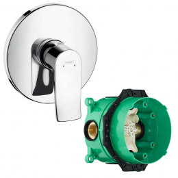 Комплект смеситель для душа и скрытая часть Hansgrohe 31685000S Metris хром