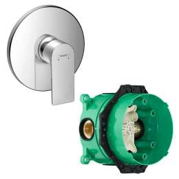 Комплект смеситель для душа и скрытая часть Hansgrohe 72668000S Rebris хром