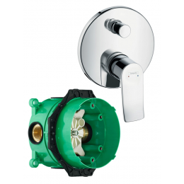 Смеситель для ванны со скрытой частью Hansgrohe Metris 31493000S хром Смеситель для ванны со скрытой частью Hansgrohe Metris 31493000S хром