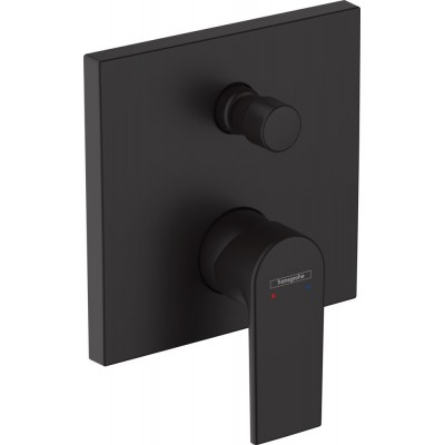 Смеситель Hansgrohe Vernis Shape 71469670 для ванны с душем, матовый черный