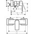 Смеситель Hansgrohe Vernis Shape 71656000 для душа, хром