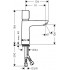 Смеситель Hansgrohe Talis E 71718000 для раковины, хром