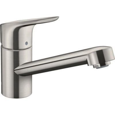 Смеситель Hansgrohe Focus M43 71818800 для кухонной мойки, сталь