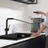 Смеситель Hansgrohe Talis M54 72809670 для кухонной мойки, матовый черный