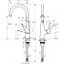 Смеситель Hansgrohe Talis M51 72810800 для кухонной мойки, под сталь