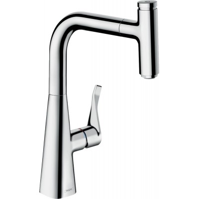Смеситель Hansgrohe Metris Select M71 73802000 для кухонной мойки, хром