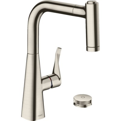 Смеситель Hansgrohe Metris Select M71 73805800 для кухонной мойки, под сталь