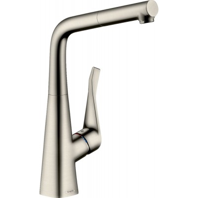 Смеситель Hansgrohe Metris M71 73812800 для кухонной мойки, под сталь