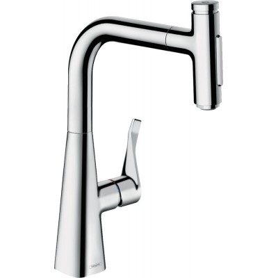 Смеситель Hansgrohe Metris Select M71 73822000 для кухонной мойки, хром