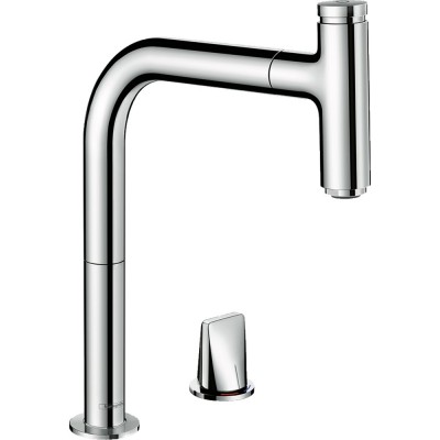 Смеситель Hansgrohe Metris Select M71 73825000 для кухонной мойки, хром