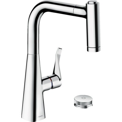 Смеситель Hansgrohe Metris Select M71 73826000 для кухонной мойки, хром