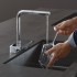 Смеситель Hansgrohe Aquno Select M81 73830000 для кухонной мойки, хром