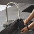 Смеситель Hansgrohe Aquno Select M81 73831800 для кухонной мойки, сталь