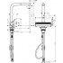 Смеситель Hansgrohe Aquno Select M81 73836670 для кухонной мойки, матовый черный