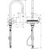 Смеситель Hansgrohe Aquno Select M81 73837800 для кухонной мойки, сталь
