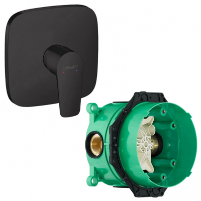 Комплект смеситель для душа и скрытая часть Hansgrohe 71765670S Talis E черный купить с доставкой. 100% Оригинал. Гарантия!