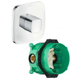Термостат со скрытой частью Hansgrohe PuraVida Highflow хром 15772000S Термостат со скрытой частью Hansgrohe PuraVida Highflow хром 15772000S