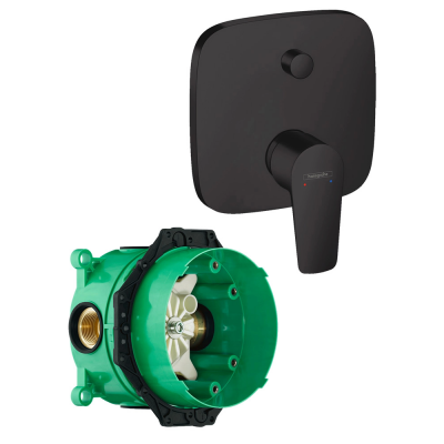 Смеситель для ванны с душем со скрытой частью Hansgrohe Talis E 71474670S черный матовый купить с доставкой. 100% Оригинал. Гарантия! Смеситель для ванны с душем со скрытой частью Hansgrohe Talis E 71474670S черный матовый купить с доставкой. 100% Оригинал. Гарантия!