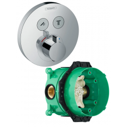 Термостат для ванны с душем со скрытой частью Hansgrohe ShowerSelect S 15743000S Термостат для ванны с душем со скрытой частью Hansgrohe ShowerSelect S 15743000S