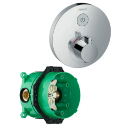 Термостат со скрытой частью Hansgrohe ShowerSelect S 15744000S для душа Термостат со скрытой частью Hansgrohe ShowerSelect S 15744000S для душа