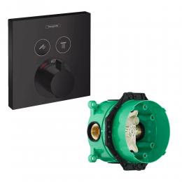 Термостат для ванны со скрытой частью Hansgrohe ShowerSelect на 2 потребителя 15763670S Термостат для ванны со скрытой частью Hansgrohe ShowerSelect на 2 потребителя 15763670S