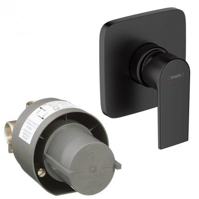 Комплект смеситель для душа и скрытая часть Hansgrohe 71658670S Vernis Shape черный купить с доставкой. 100% Оригинал. Гарантия!