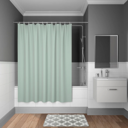 Штора для ванной Iddis Basic B71P218i11 зеленый Штора для ванной Iddis Basic B71P218i11 зеленый