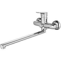 Смеситель для ванны IDDIS Zodiac с длинным изливом с керамическим дивертором (ZODSBL2i10)