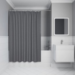Штора для ванной Iddis Decor DL03P18i11 серая Штора для ванной Iddis Decor DL03P18i11 серая