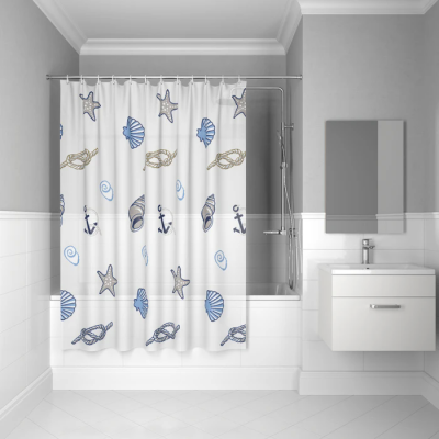 Штора для ванной Iddis Promo P24PV11i11 белый купить с доставкой. 100% Оригинал. Гарантия!