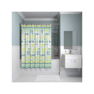 Штора для ванной Iddis Basic B19P218i11 белый;зеленый купить с доставкой. 100% Оригинал. Гарантия!