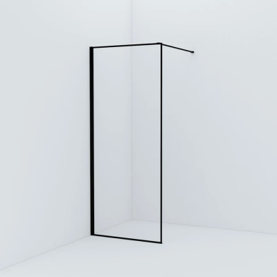 Душевая перегородка Iddis Slide 80 см. профиль черный, стекло прозрачное купить с доставкой. 100% Оригинал. Гарантия!