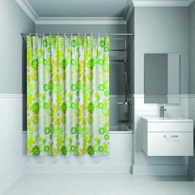 Штора для ванной Iddis Promo P01P118i11 зеленый купить с доставкой. 100% Оригинал. Гарантия!