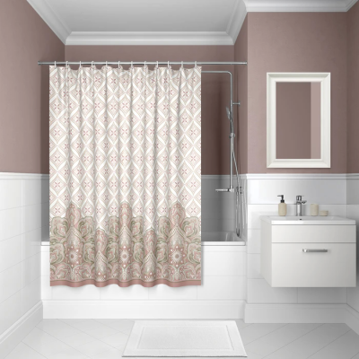 Штора для ванной Iddis Decor D08P218i11 белый;розовый купить с доставкой. 100% Оригинал. Гарантия!