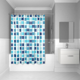 Штора для ванной Iddis Basic B63P218i11 голубой;синий Штора для ванной Iddis Basic B63P218i11 голубой;синий