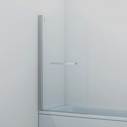Шторка для ванны Iddis Ray 80 см. профиль хром, стекло прозрачное RAY6CS8i90
