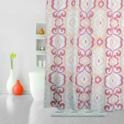Штора для ванной Iddis Hermitage 590P18Ri11 белый;розовый купить с доставкой. 100% Оригинал. Гарантия!