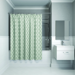 Штора для ванной Iddis Basic B10P218i11 серый Штора для ванной Iddis Basic B10P218i11 серый