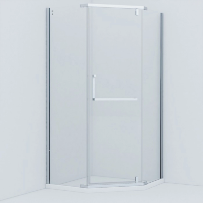 Душевая перегородка Iddis STEEL 100 см. профиль сатин, стекло прозрачное купить с доставкой. 100% Оригинал. Гарантия!