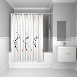 Штора для ванной Iddis Cherry Tree SCID100P белый Штора для ванной Iddis Cherry Tree SCID100P белый