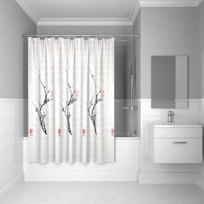 Штора для ванной Iddis Cherry Tree SCID100P белый купить с доставкой. 100% Оригинал. Гарантия!