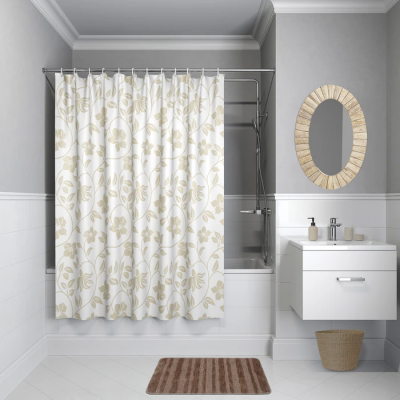 Штора для ванной Iddis Basic B40P224i11 бежевый;белый купить с доставкой. 100% Оригинал. Гарантия!