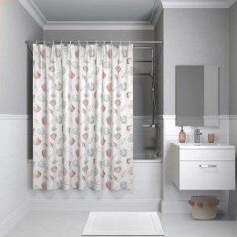 Штора для ванной Iddis Promo P16P118i11 белый;розовый