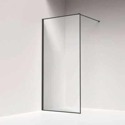 Душевая перегородка Iddis Slide 90 см. профиль черный, стекло прозрачное купить с доставкой. 100% Оригинал. Гарантия!