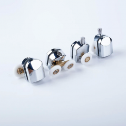 Ролики IDDIS 2 верхних двойные 2 нижних одинарные D=23 мм хром стекло 5-6 мм 966M23C6DZ