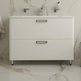 Тумба под раковину Iddis Brick 100 BRI10WFi95 белая