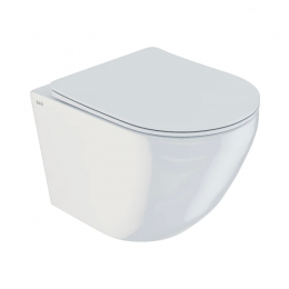 Унитаз подвесной с сиденьем микролифт Iddis Blanco BLARDSEi25 безободковый Унитаз подвесной с сиденьем микролифт Iddis Blanco BLARDSEi25 безободковый